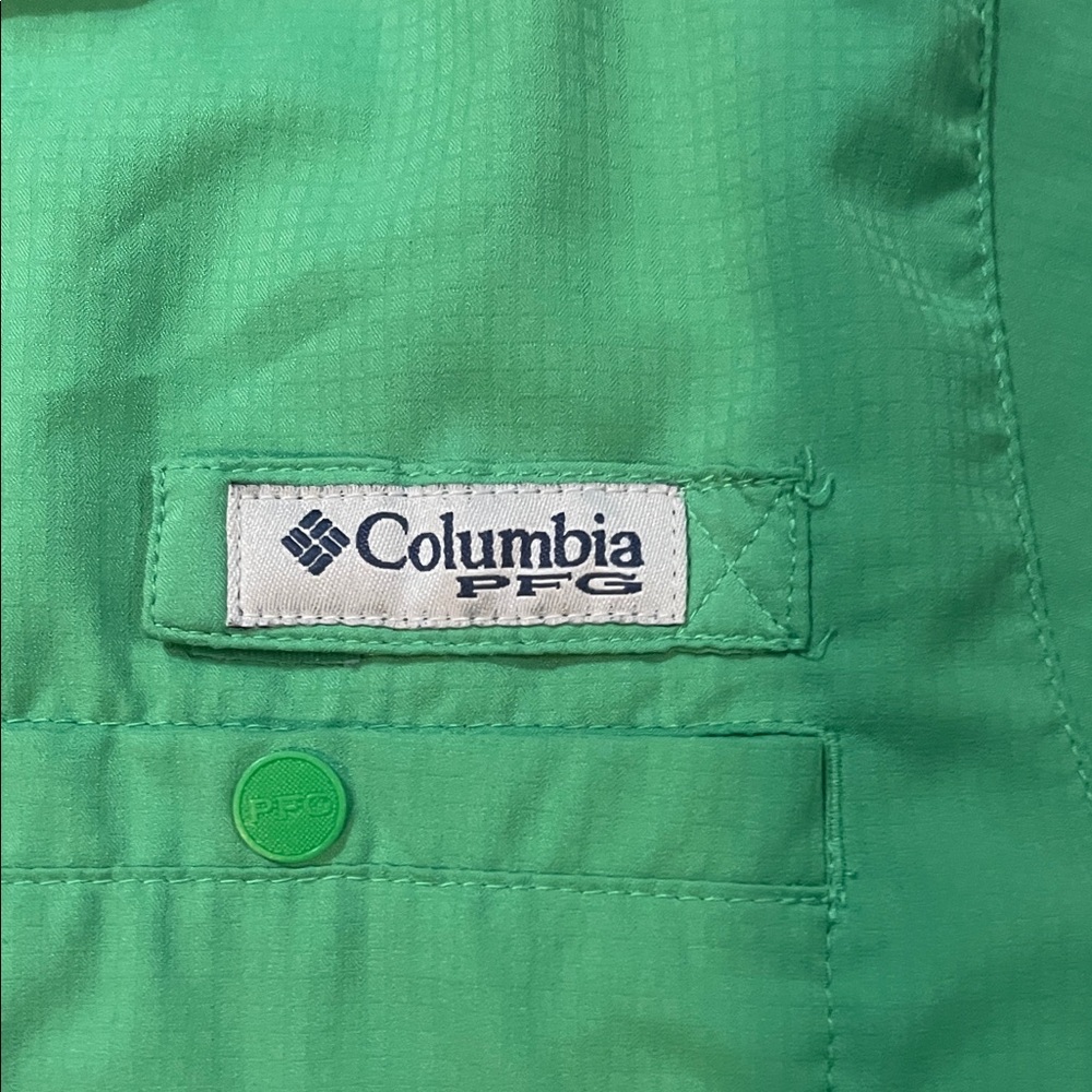 Columbia Youth Green Short Sleeve Shirt - Picture 3 of 5